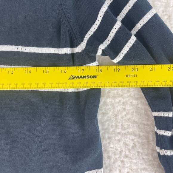 Norton McNaughton Petites Black Striped Sweater Womens 3/4 Sleeve Size PL - Picture 9 of 16